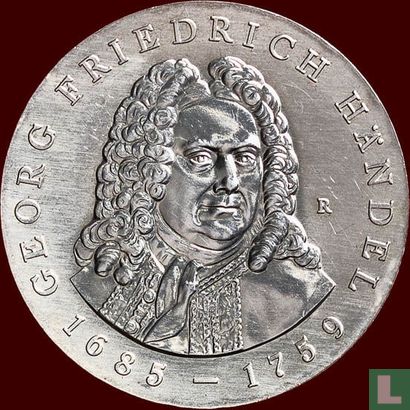 DDR 20 mark 1984 "225th anniversary Death of Georg Friedrich Händel" - Afbeelding 2