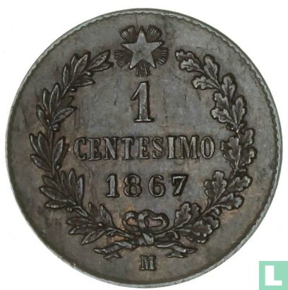 Italy 1 centesimo 1867 (M) - Image 1