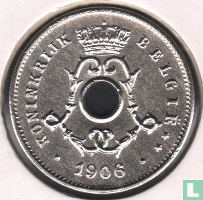 Belgique 5 centimes 1906 (NLD - sans croix sur la couronne) - Image 1