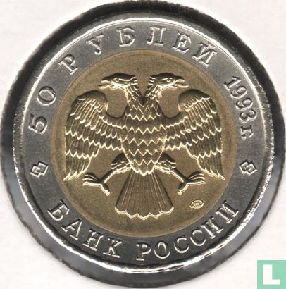 Russland 50 Rubel 1993 "Caucasian grouse" - Bild 1
