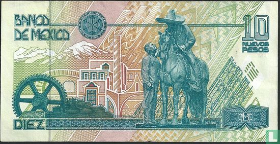 Mexico 10 Nuevos Pesos 1992  - Afbeelding 2