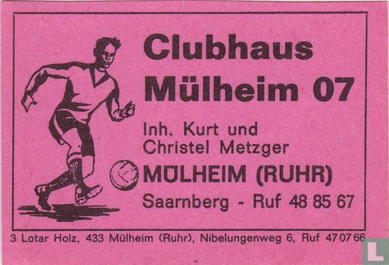 Clubhaus Mülheim 07 - Kurt und Christel Metzger