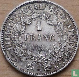 Frankrijk 1 franc 1850 (BB) - Afbeelding 1
