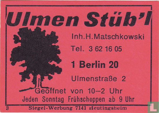 Ulmen Stüb'l - H. Matschkowski