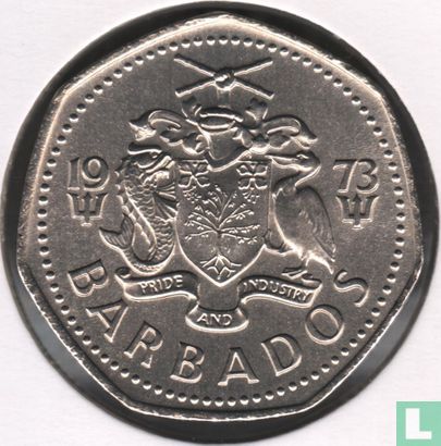 Barbade 1 dollar 1973 (sans FM) - Image 1