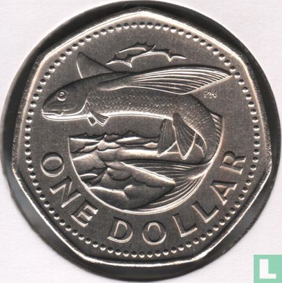 Barbade 1 dollar 1973 (sans FM) - Image 2