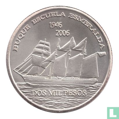 Easter Island 2000 Pesos 2006 (Silver - Matte) - Afbeelding 1