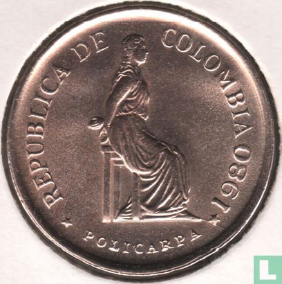 Colombie 5 pesos 1980 - Image 1