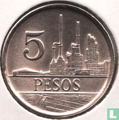 Colombie 5 pesos 1980 - Image 2