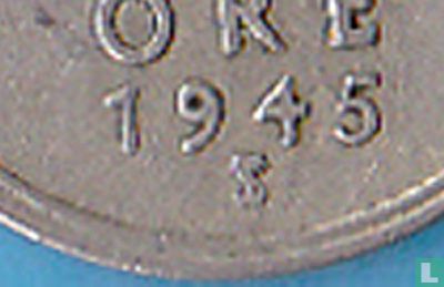 Sweden 25 öre 1945 (MM with hooks) - Image 3