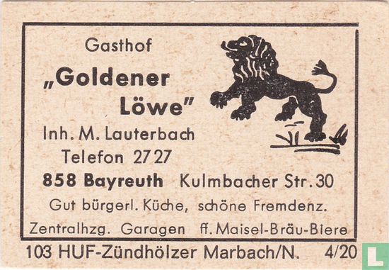 "Goldener Löwe" - M. Lauterbach