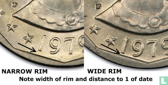 Vereinigte Staaten 1 Dollar 1979 (P - nahes Datum) - Bild 3