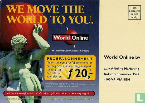 A000784 - World Online "We Move The World To You" - Afbeelding 1