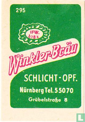 Winkler-Bräu - Schlicht - Opf.