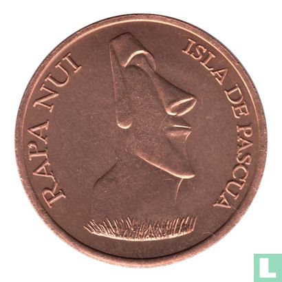 Easter Island 1000 Pesos 2008 (Copper - Pattern) - Image 2