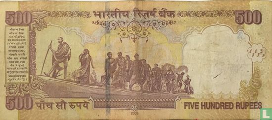 India 500 Rupees 2009 (R) - Afbeelding 2