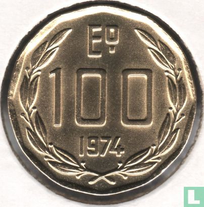 Chili 100 escudos 1974 - Afbeelding 1
