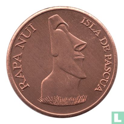 Easter Island 50000 Pesos 2008 (Copper - Pattern) - Image 2