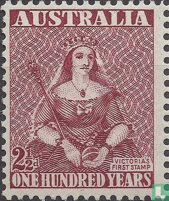 One hundred years stamps