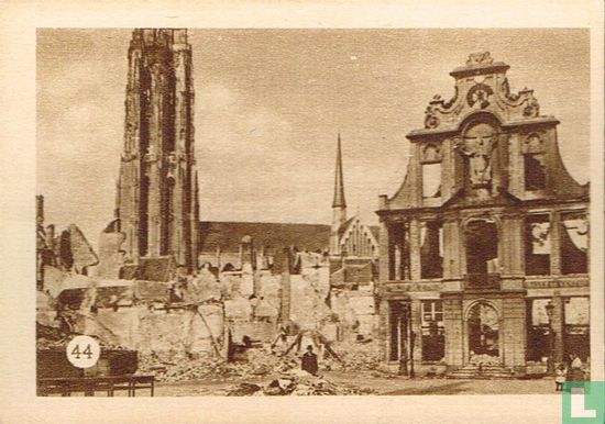 Verwoeste huizen te Mechelen - Afbeelding 1