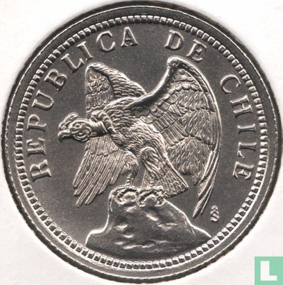 Chili 1 peso 1933 - Image 2