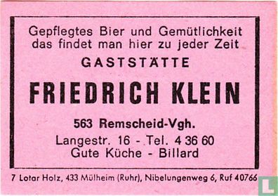 Gaststätte Friedrich Klein