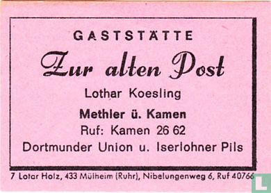 Zur alten Post - Lothar Koesling