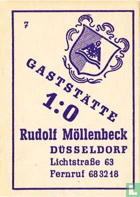 Gaststätte 1:0 - Rudolf Möllenbeck