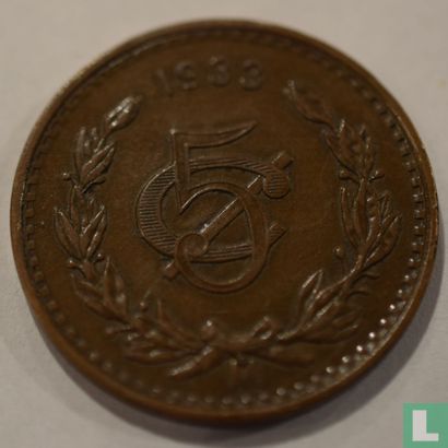 Mexico 5 centavos 1933 - Afbeelding 1
