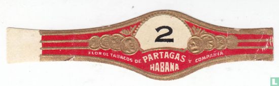 2 Partagas Habana - Flor de Tabacos de - y Compañia  - Afbeelding 1