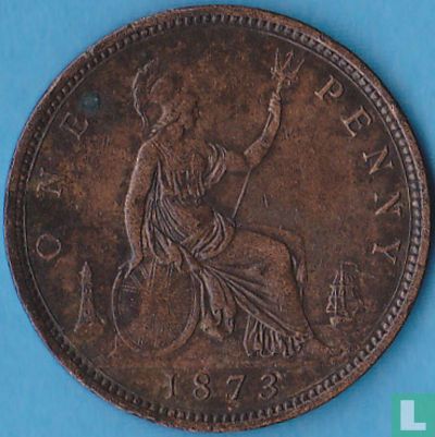 Verenigd koninkrijk 1 penny 1873 - Afbeelding 1