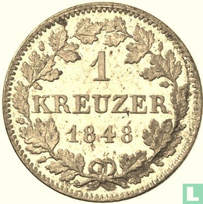 Beieren 1 kreuzer 1848 - Afbeelding 1