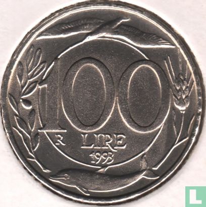 Italien 100 Lire 1993 (Typ 1) - Bild 1