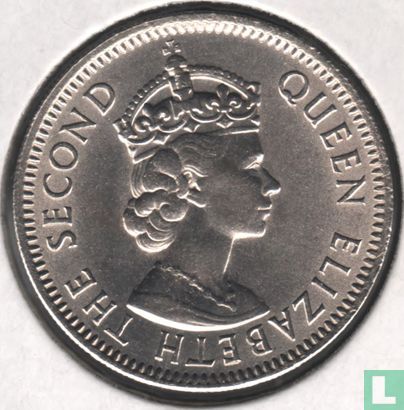 Territoires britanniques des Caraïbes 25 cents 1965 - Image 2