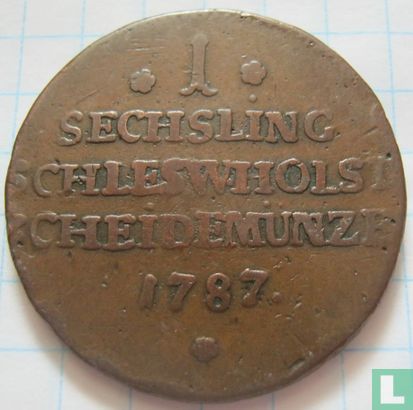 Schleswig-Holstein 1 Sechsling 1787 - Bild 1