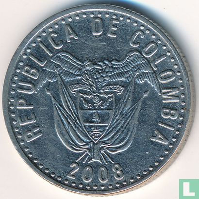Colombie 50 pesos 2008 (acier inoxydable) - Image 1