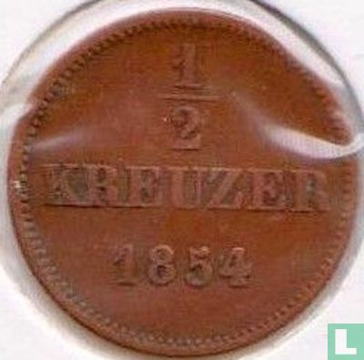 Bayern ½ Kreuzer 1854 - Bild 1