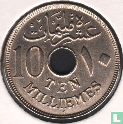 Egypt 10 milliemes 1917 (AH1335 - H) - Image 2