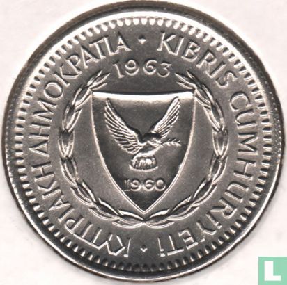Cyprus 25 mils 1963 - Afbeelding 1