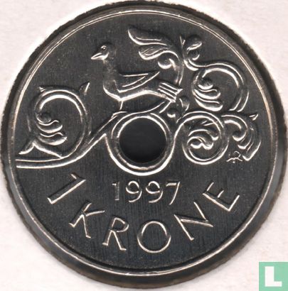 Norvège 1 krone 1997 - Image 1