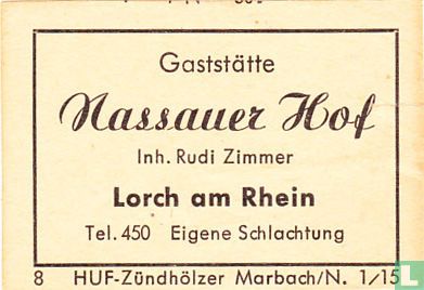 Gaststätte Nassauer Hof - Rudi Zimmer