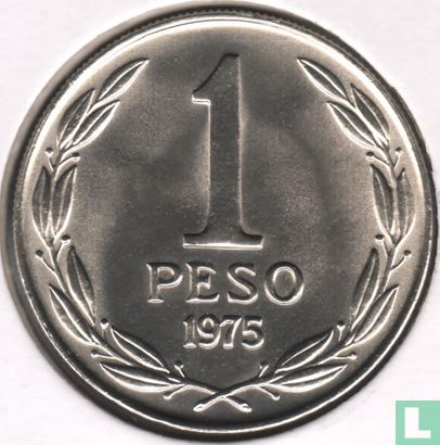 Chili 1 peso 1975 - Image 1