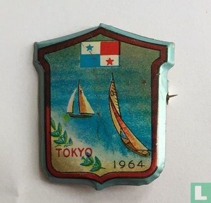 Tokyo 1964 (zeilen - Panamese vlag) [blauwe rand] - Afbeelding 1