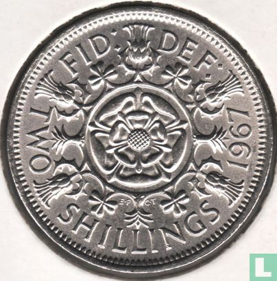 Royaume-Uni 2 shillings 1967 - Image 1