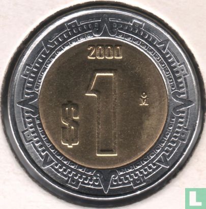 Mexico 1 peso 2000 - Image 1