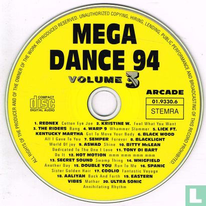 Mega Dance '94 - Volume 3 - Afbeelding 3