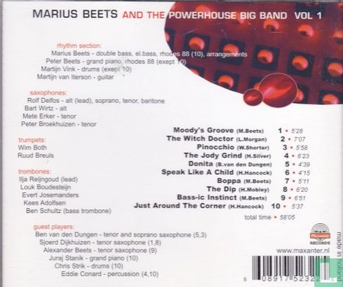 Marius Beets and the Powerhouse big band vol. 1 - Afbeelding 2