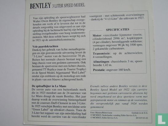 Bentley 3 liter Speed Model - Image 2