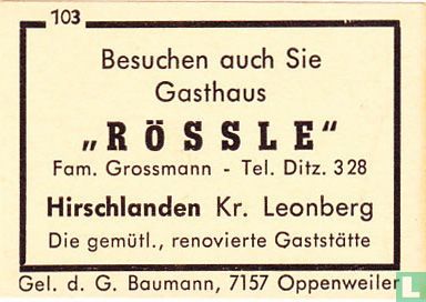 Gasthaus "Rössle" - Fam. Grossmann