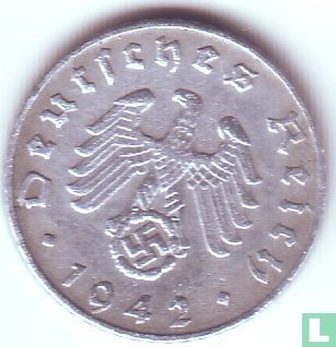 Empire allemand 5 reichspfennig 1942 (B) - Image 1